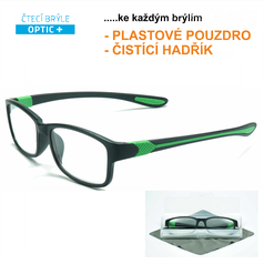 OPTIC+ Excellent, dioptrické čtecí brýle, zelené