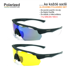 AKCE polarizační brýle POLARIZED 2B3R + 2B3Y BLUE PROTECTOR