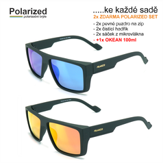 AKCE polarizační brýle POLARIZED 2EX3 REVO BLUE + REVO RED