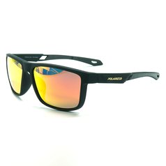 Polarizačné okuliare POLARIZED ACTIVE SPORT 2S19 čierne, červenožlté Revo